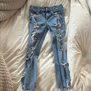 American Eagle Distressed Blue Jeans